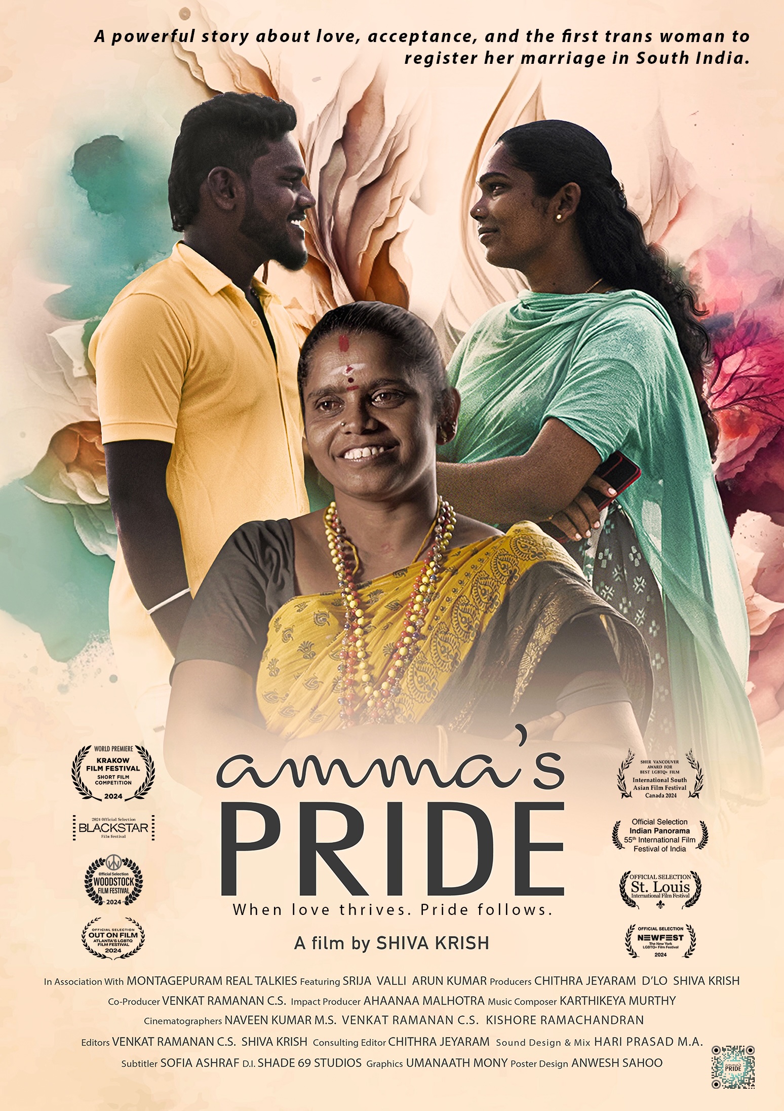 Film Poster Amma's Pride, Short Documentary